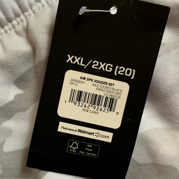 Athletic Works White Camo Joggers - Picture 5 of 6